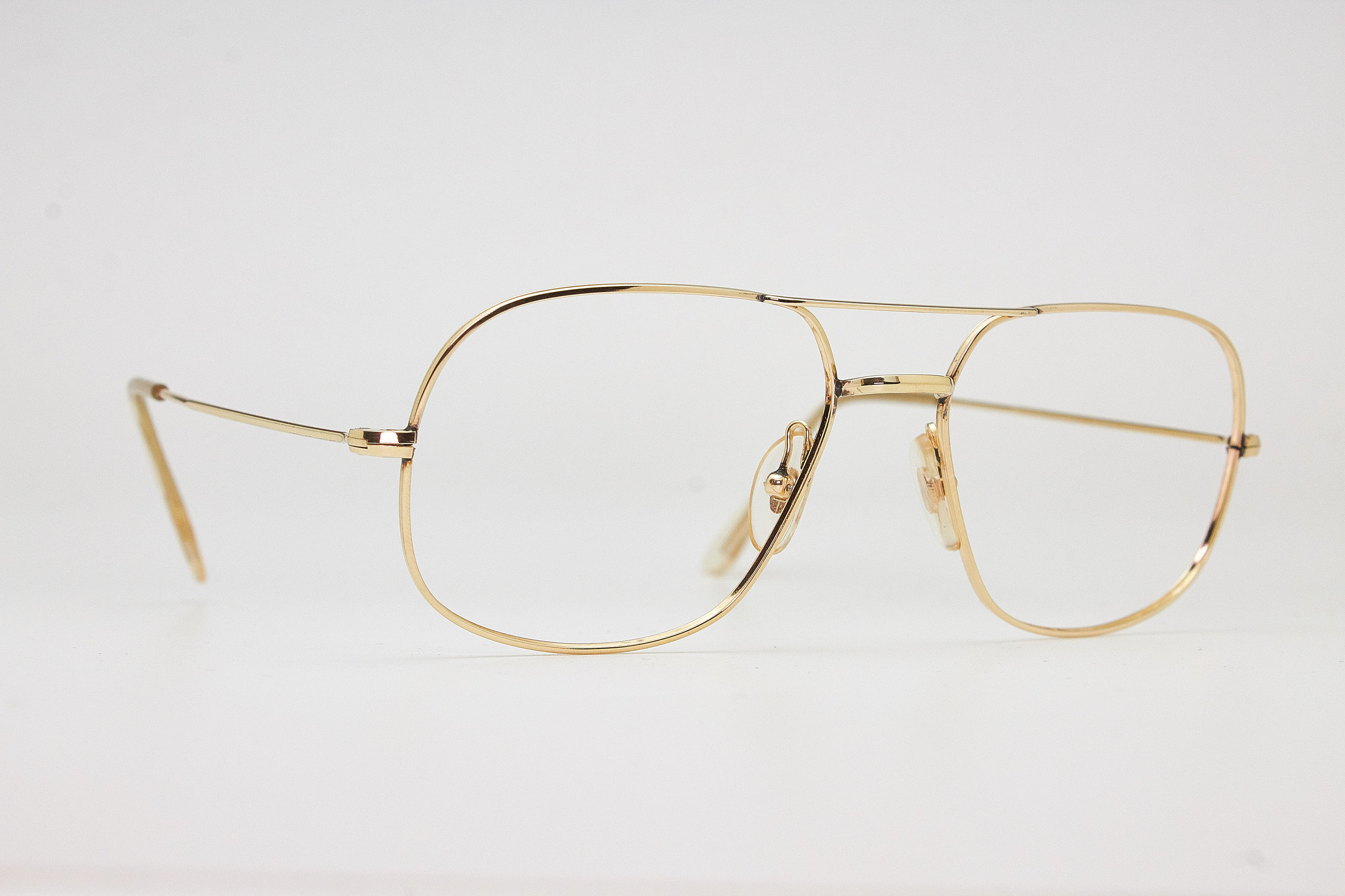 Vintage Sunglasses MOREL 5420 France Rare Gold Plated Aviator Etsy