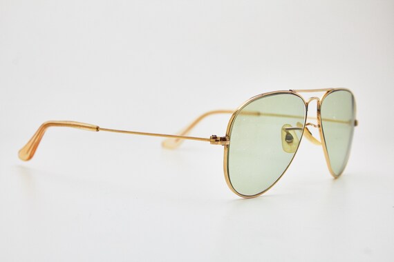 Vintage eye glasses 80s/RAY BAN AVIATOR 10KG Gold… - image 5