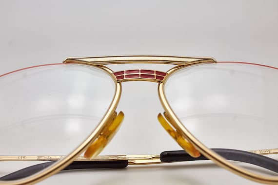 Vintage Eyewear FERRARI F5 Golden Frame vintage Eye Glasses 1980s