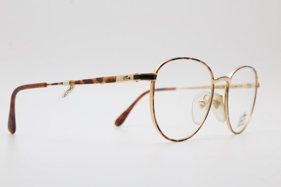 LACOSTE glasses 913F brown gold frame/Hipster eye… - image 9