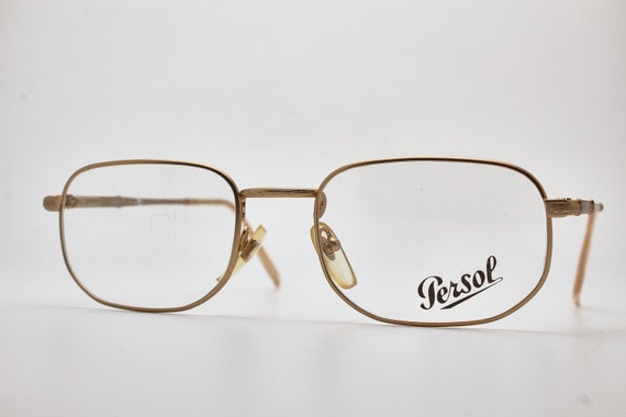 Vintage Metal Glasses Man PERSOL RATTI MAKER 52-2… - image 9