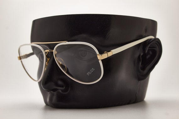 1980s Glasses/men's Vintage Eyewear FILOS 3766 White Gold 1980s Glasses/men's Vintage Eyewear FILOS 3766 White Gold