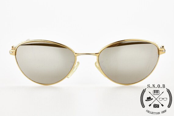 oval eyeglasses FENDI V7021 golden frame/golden g… - image 1