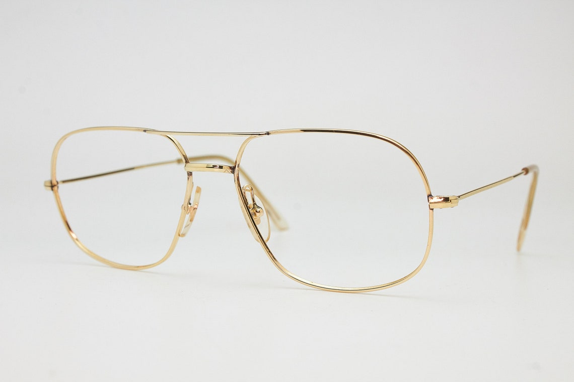 Vintage Sunglasses MOREL 5420 France Rare Gold Plated Aviator Etsy