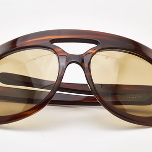 Unique Vintage Women's oversized sunglasses 1970s LUXSOLE Cosmo tortoise frame Design Futuristic eyeglasses 70s sunglasses Aviator