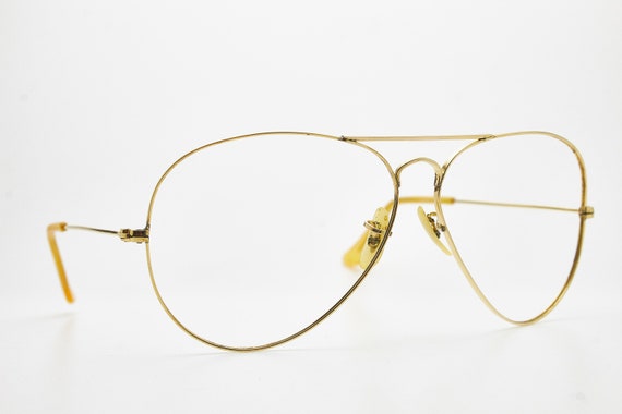 Vintage eye glasses 80s/RAY BAN Inc. 10K Gold Fil… - image 5