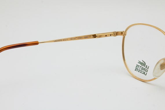 LACOSTE glasses 913F brown gold frame/Hipster eye… - image 7