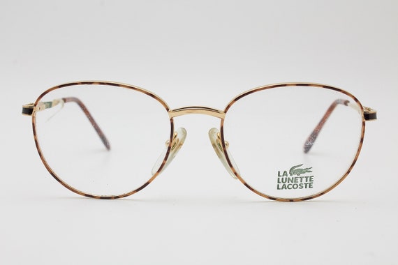 LACOSTE glasses 913F brown gold frame/Hipster eye… - image 1