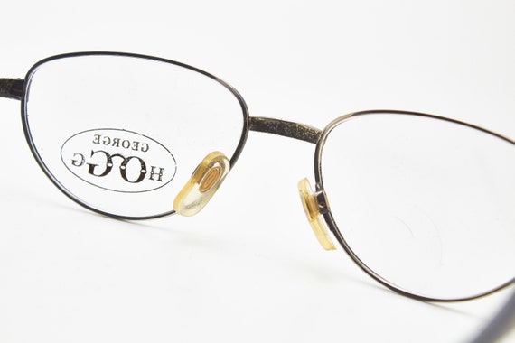 Vintage Man Eyewear GEORGE HOGG 15-518 Oval Metal… - image 8