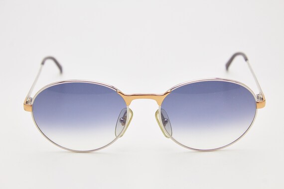 Vintage CARRERA sunglasses gold oval frame golden… - image 3