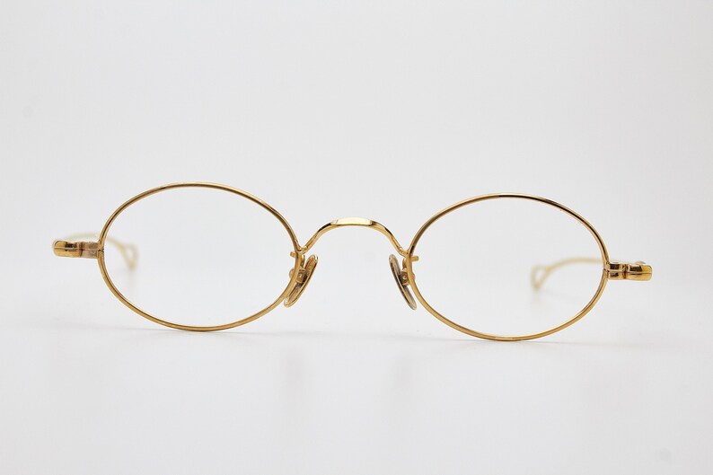 Vintage Eyewear LUNOR 101 Gold Filled Oval Man Frame Woman Japan Made Original Classic Moda 00* Rare Eyewear Glasses Montatura Occhiali
