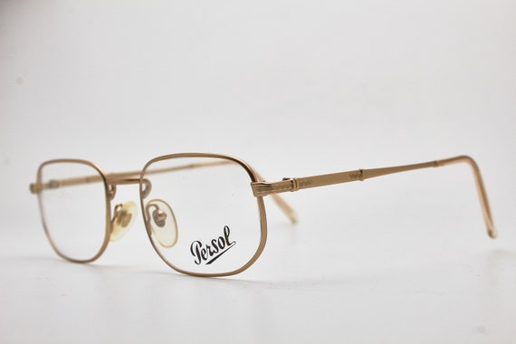 Vintage Metal Glasses Man PERSOL RATTI MAKER 52-2… - image 3