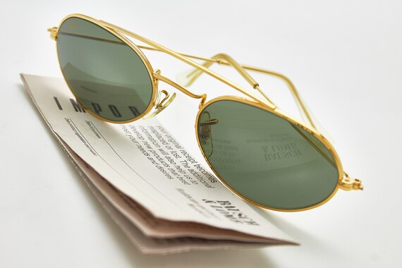 Vintage eye glasses 80s/RAY BAN W1534 Oval Bausch… - image 10