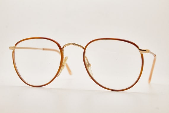 Back to 80's Italy Vintage Round Man Eyewear CHAR… - image 4