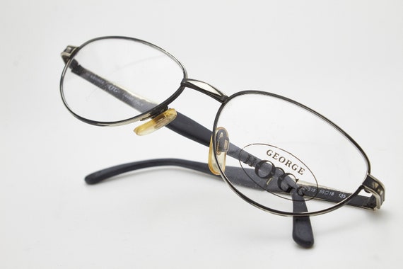 Vintage Man Eyewear GEORGE HOGG 15-518 Oval Metal… - image 10