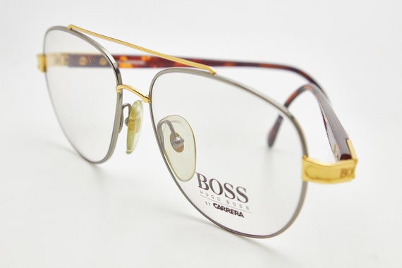 Vintage Glasses HUGO BOSS by CARRERA 5104 41 56 Round Man - Etsy