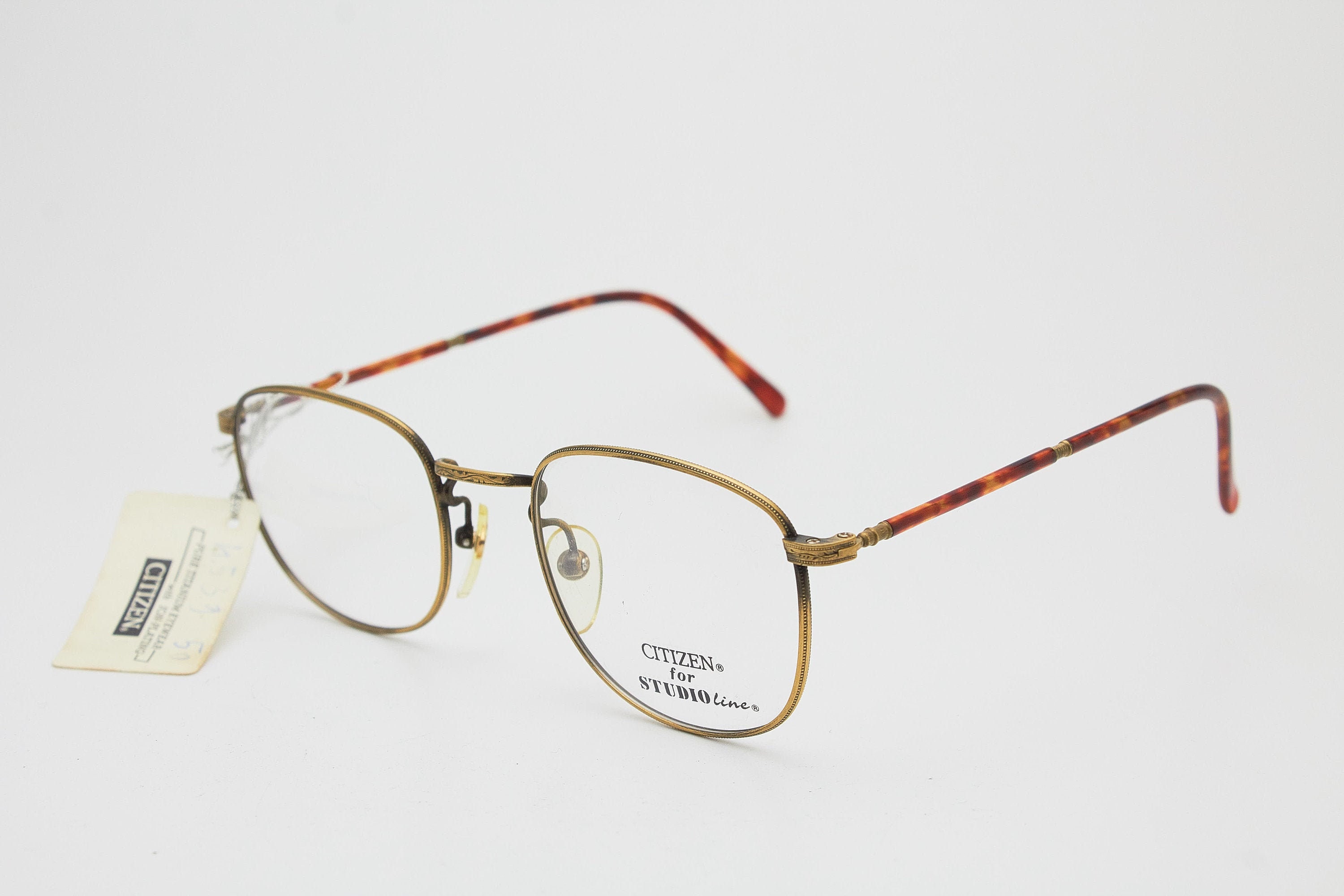 CITIZEN 4539E Titanium Vintage Sunglasses Man's Round Frame