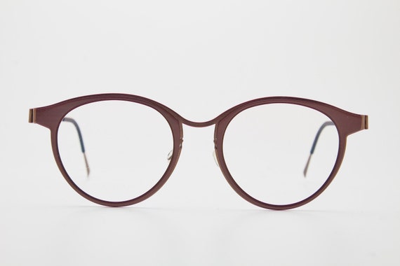 N.O.S Round Eyewear LINDBERG 9733 49 mm Red Nylon… - image 1