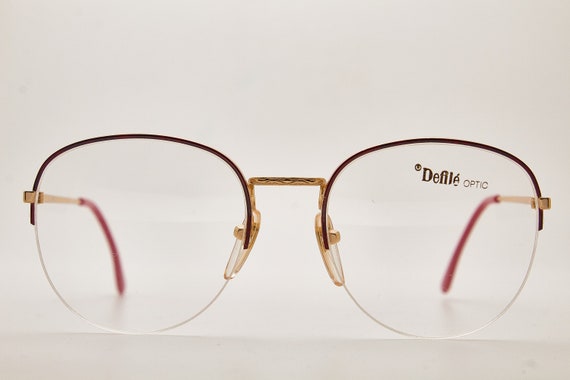 round glasses 1980s DEFILE OPTIC PIPER Gold/Tortio