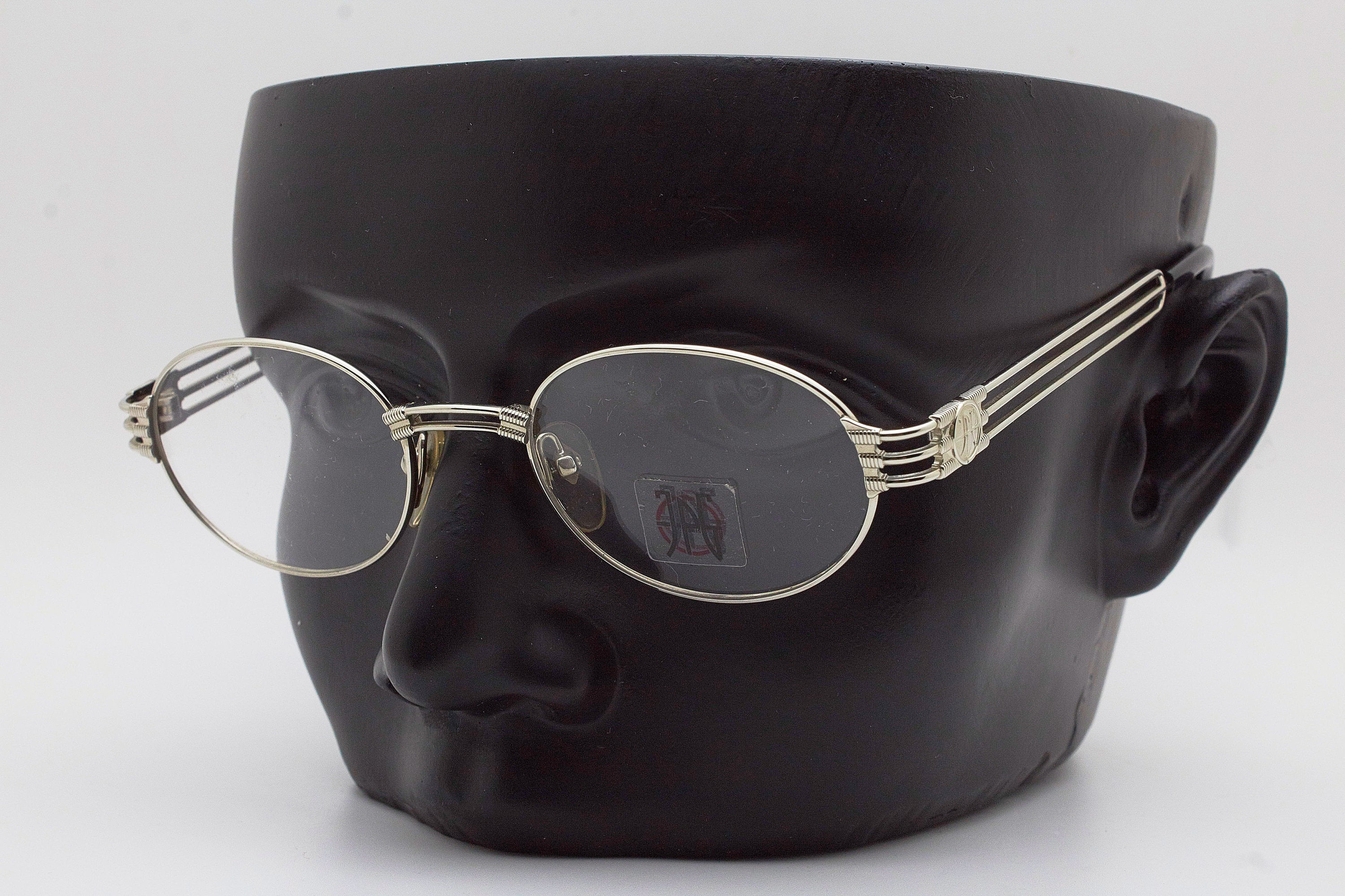 Accessories Sunglasses & Eyewear Glasses Vintage Sunglasses Jean Paul Gaultier 58-2172 pantos round metal glasses Made in Japan New Old Stock 