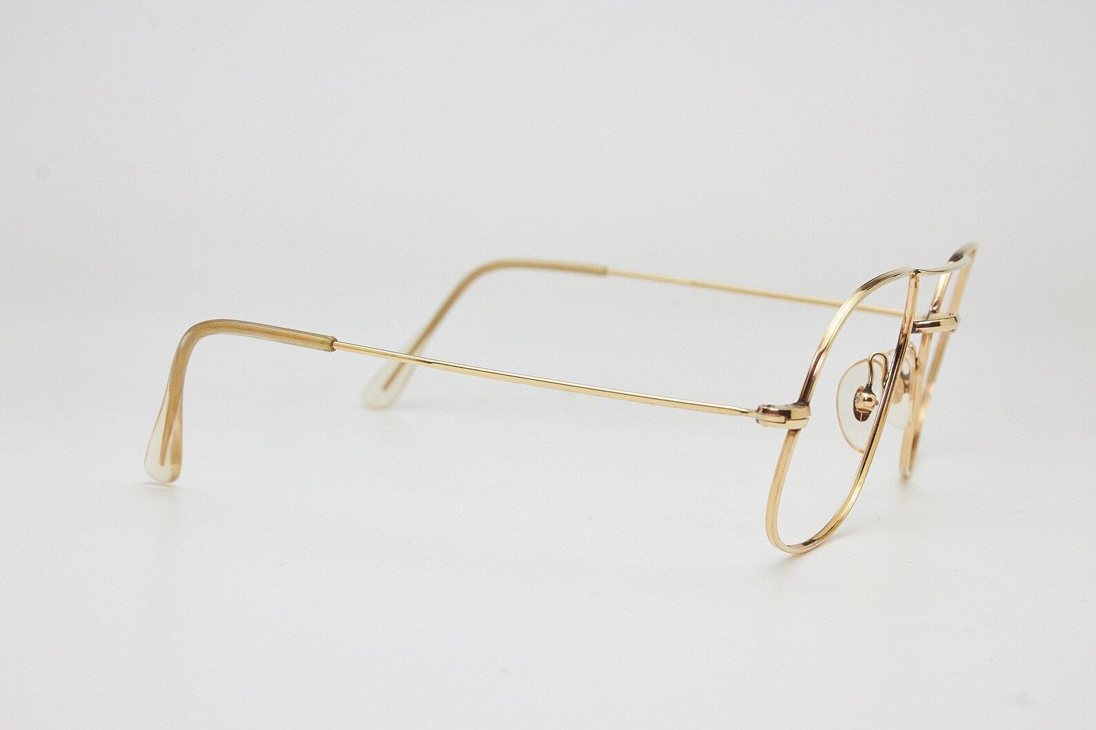 Vintage Sunglasses MOREL 5420 France Rare Gold Plated Aviator Etsy