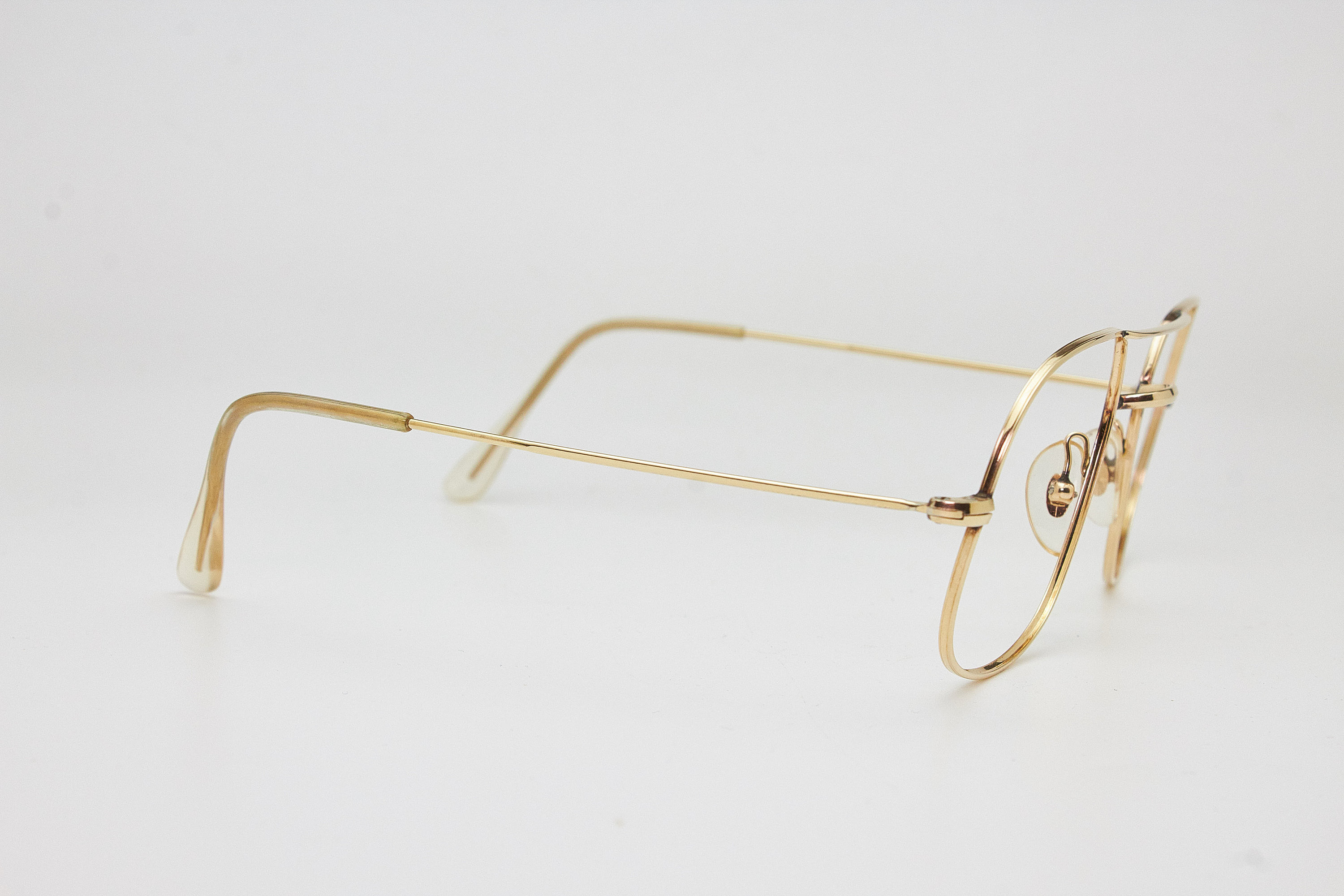 Vintage Sunglasses MOREL 5420 France Rare Gold Plated Aviator Etsy