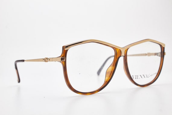 VIENNALINE 1518 Vintage eye glasses 1980s gold me… - image 4