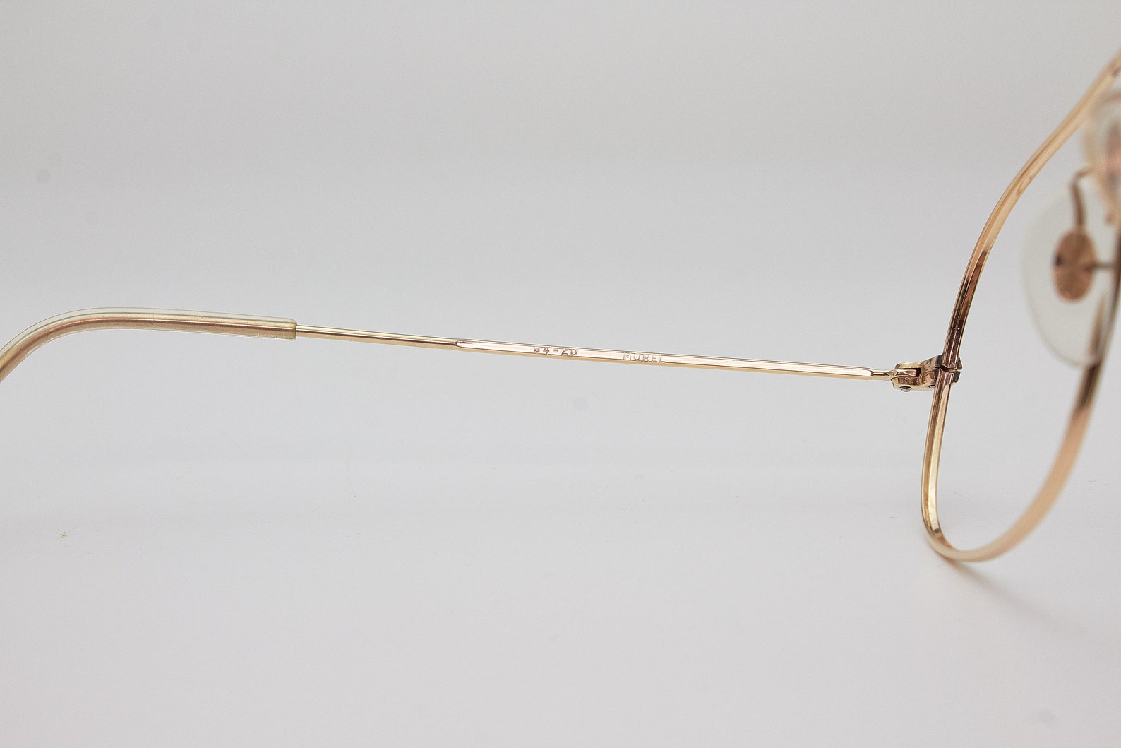 Vintage Sunglasses MOREL 5420 France Rare Gold Plated Aviator Etsy