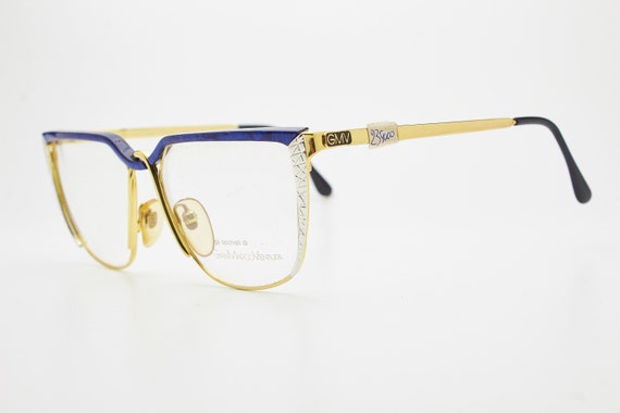 Lunettes Vintage GIAN MARCO VENTURI V 230 Or Marron Oval Cadre De