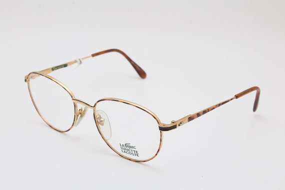 LACOSTE glasses 913F brown gold frame/Hipster eye… - image 2