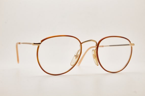 Back to 80's Italy Vintage Round Man Eyewear CHAR… - image 6