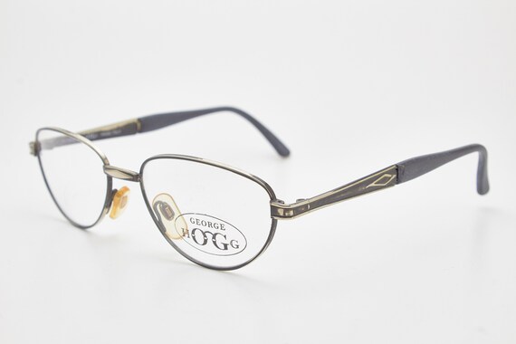 Vintage Man Eyewear GEORGE HOGG 15-518 Oval Metal… - image 2