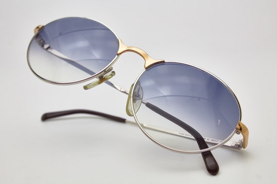 Vintage CARRERA sunglasses gold oval frame golden… - image 9