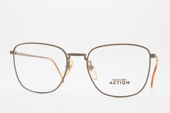 square eyeglasses TRUSSARDI ACTION ATR5 metal fra… - image 10