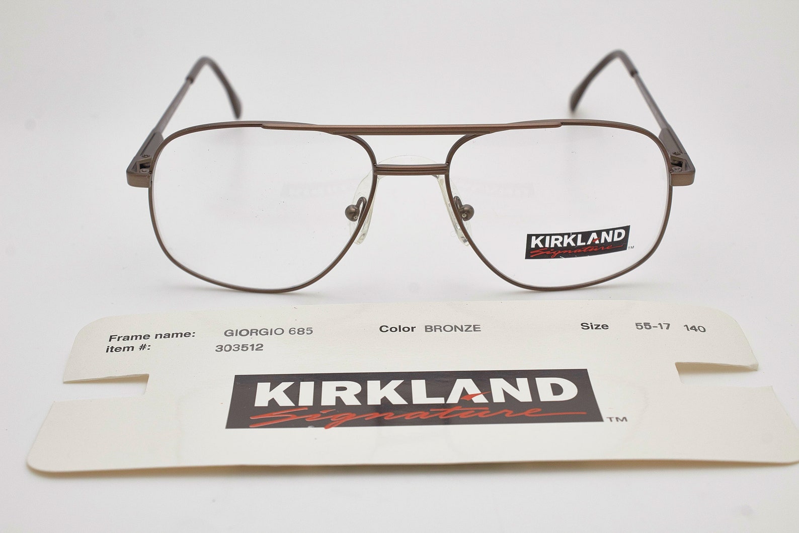 Vintage Man Glasses KIRKLAND SIGNATURE 685 Man's Etsy Singapore
