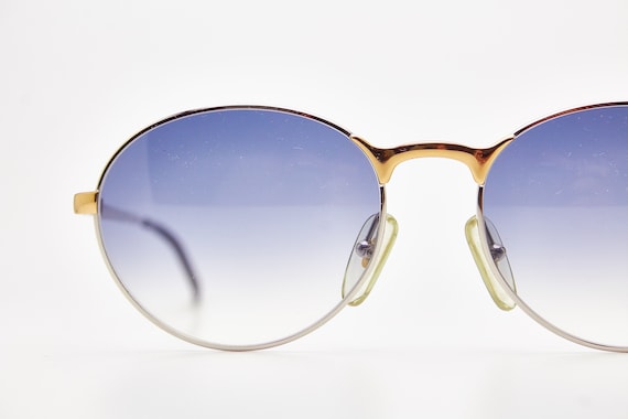 Vintage CARRERA sunglasses gold oval frame golden… - image 1