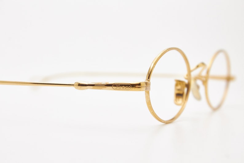 Vintage Eyewear LUNOR 101 Gold Filled Oval Man Frame Woman Japan Made Original Classic Moda 00* Rare Eyewear Glasses Montatura Occhiali