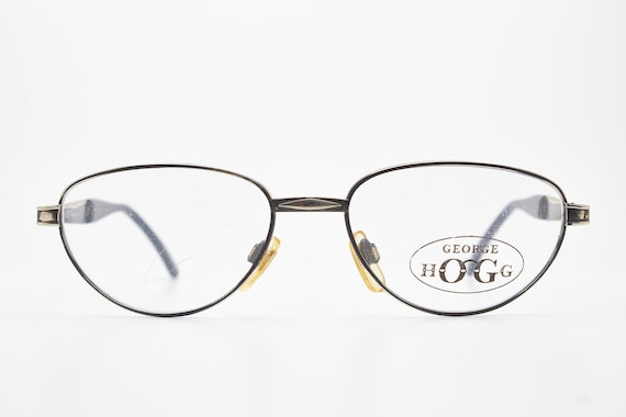 Vintage Man Eyewear GEORGE HOGG 15-518 Oval Metal… - image 1