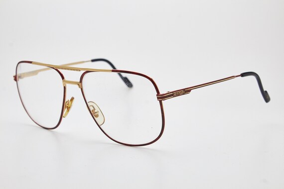 Vintage Eyewear FERRARI F26 red golden frame,vint… - image 2