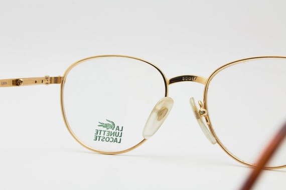 LACOSTE glasses 913F brown gold frame/Hipster eye… - image 8