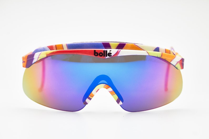 Rare Man Vintage Sunglasses BOLLE EDGE II 25 Arctic Glacier Etsy