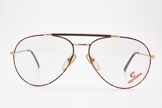 Vintage Eye Glasses 1980s CARRERA 5349 41 62 15 145 Gold Frame