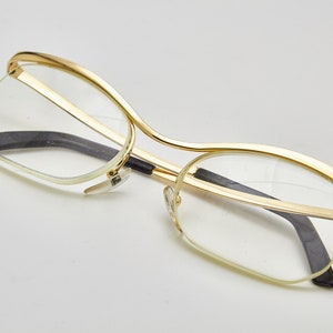 golden glasses SL Gold Plated golden frame/Hipster eyewear/cateye glasses/Oversized eyeglasses cateye/vintage eye glasses/1960s eyeglasses