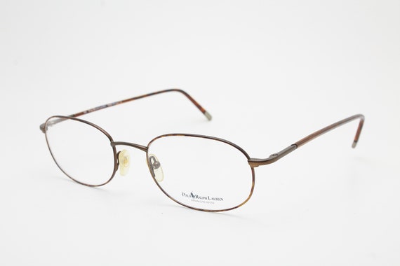 Vintage RALPH LAUREN 460 brown oval eyeglasses 19… - image 2