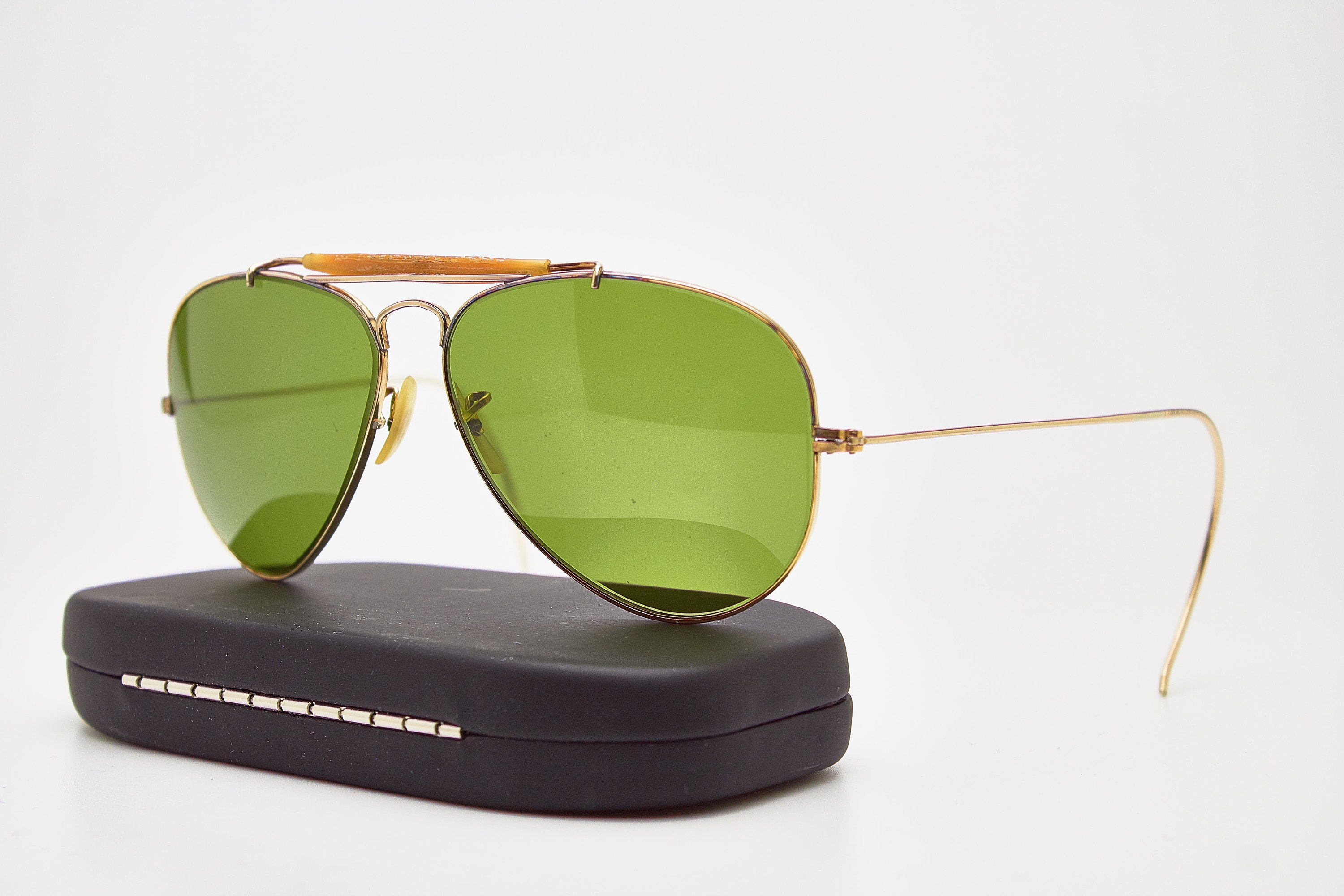 Vintage Sunglasses RAY BAN OUTDOORSMAN 1/30 10k Go Gold Filled - Etsy