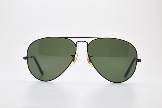 Vintage eye glasses 80s/RAY BAN AVIATOR 58 Bausch… - image 1