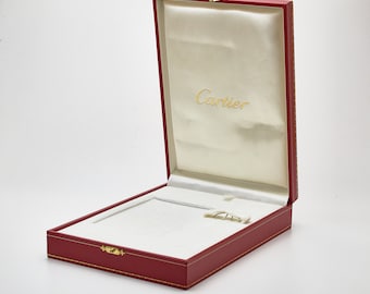 Vintage CARTIER Box CO456 Santos Bracelet Paris Red Box