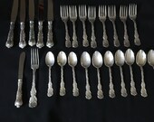 Vintage Birk 39 s Louis XV Sterling Silver Flatware Set 26 Pieces