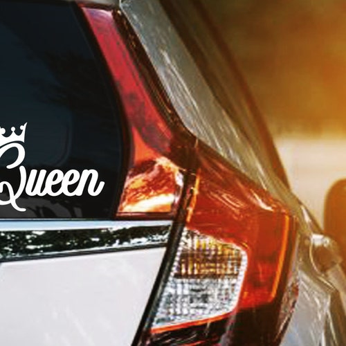 Queen Vinyl Decal for Car Window Laptop More Queen Crown Etsy