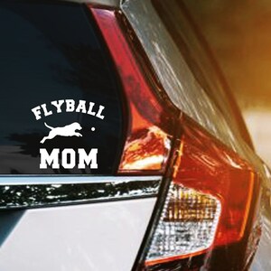 Flyball Mom Vinyl Decal, Fur Mom Window Sticker, Gifts for Dog Trainers, Dog Training Decal for Laptop Water Bottle Phone Case Etc
